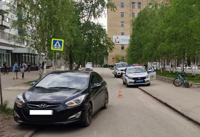 В Ухте водитель Hyundai сбил 11-ти летнего велосипедиста